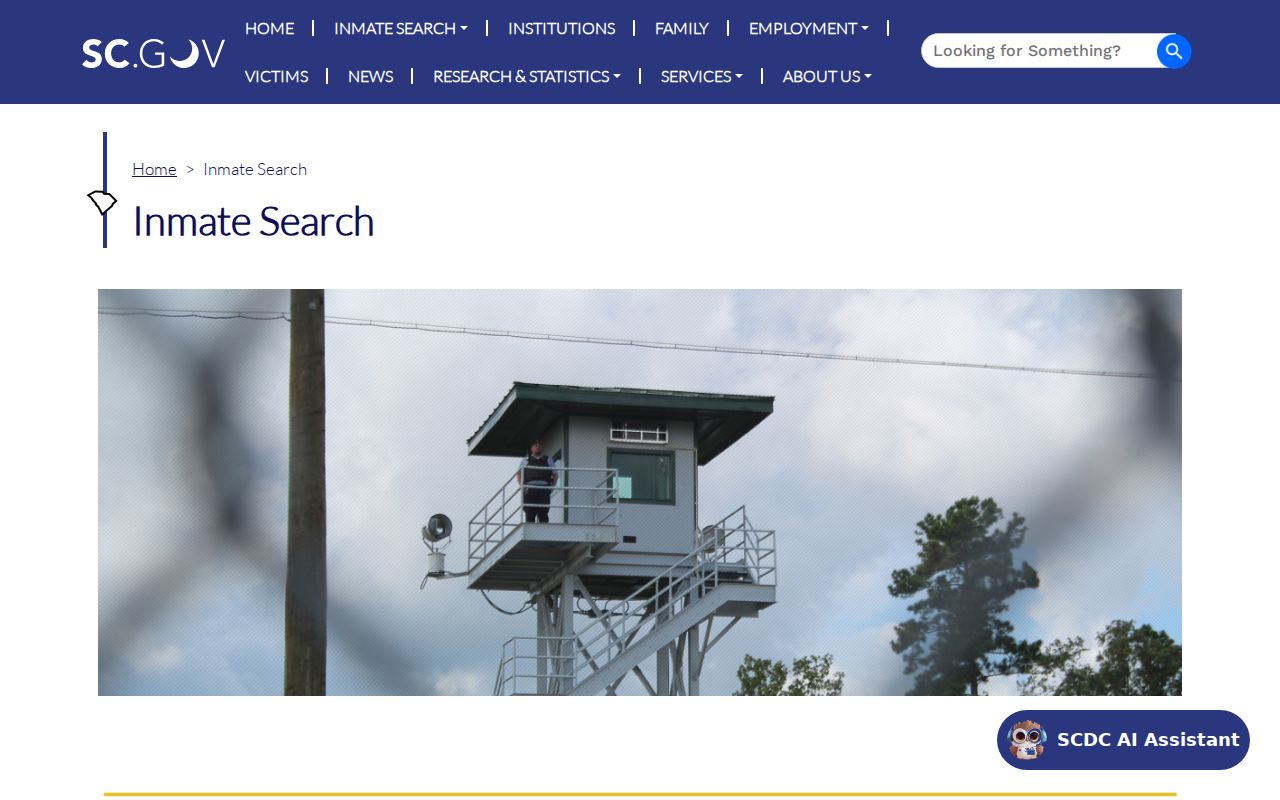 Pickens County arrest follow-up through the SCDC inmate search